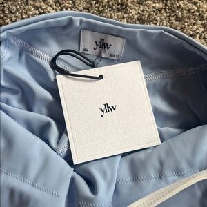 Yellow The Label Strappy Blue Romper